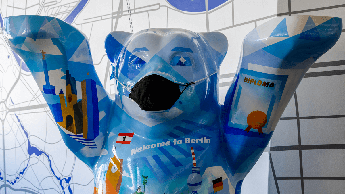 Berlin Bear on campus BSBI